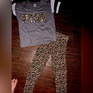 PINK Leopard set